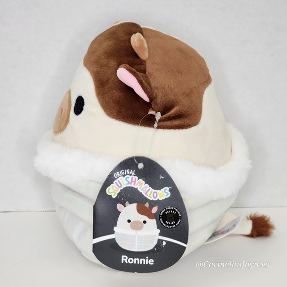 🖤 RONNIE 🐮 Select Series Cow in Irridescent Puffer Coat Original Squishmallow - Picture 2 of 7